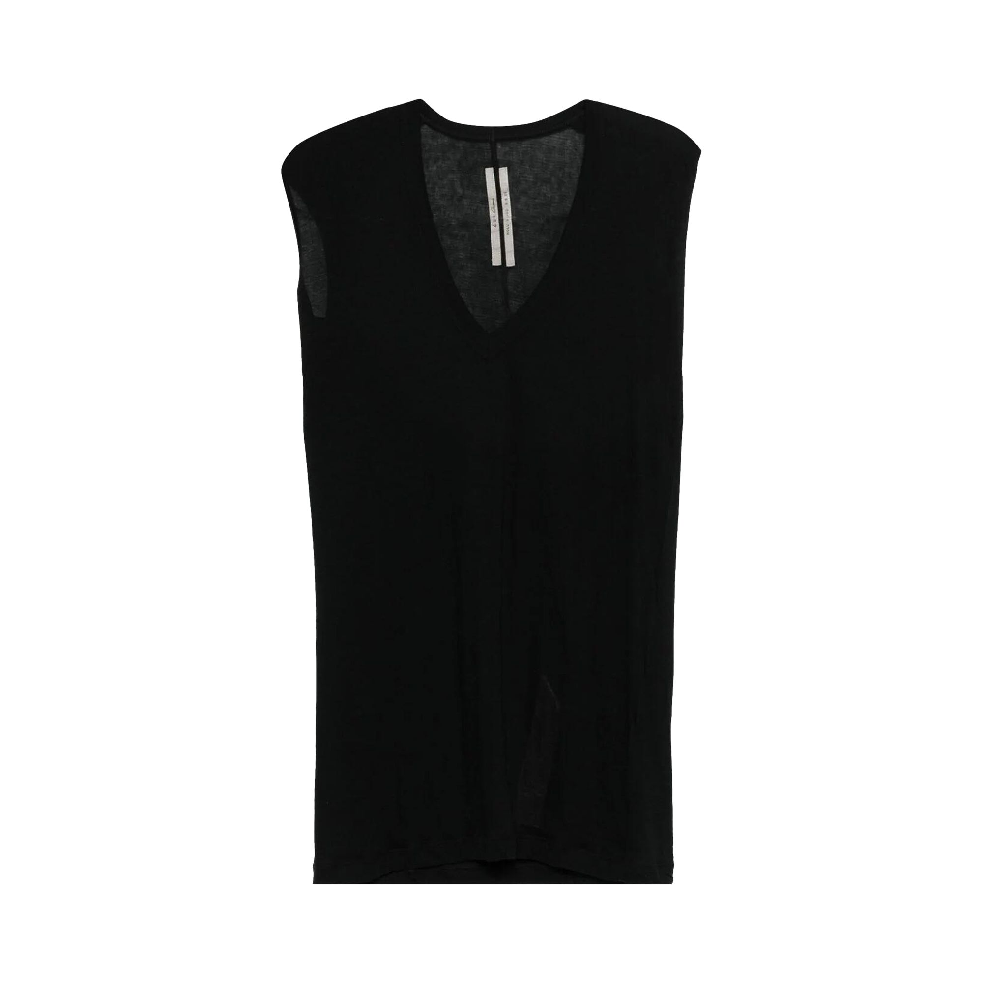 Pre-owned Rick Owens Deep V Sleeveless T-shirt 'black' | Men's Size M