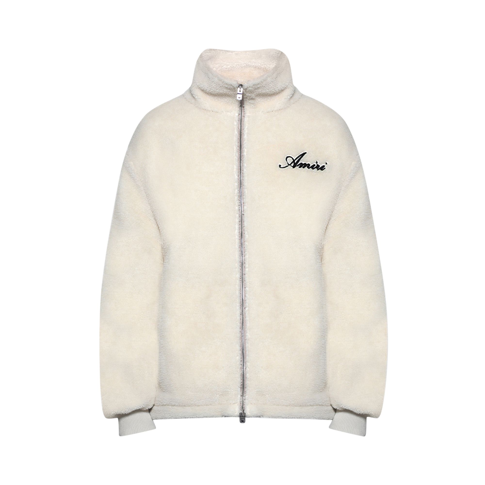 Pre-owned Amiri Bones Fleece Jacket 'alabaster' | White | Men's Size Xl