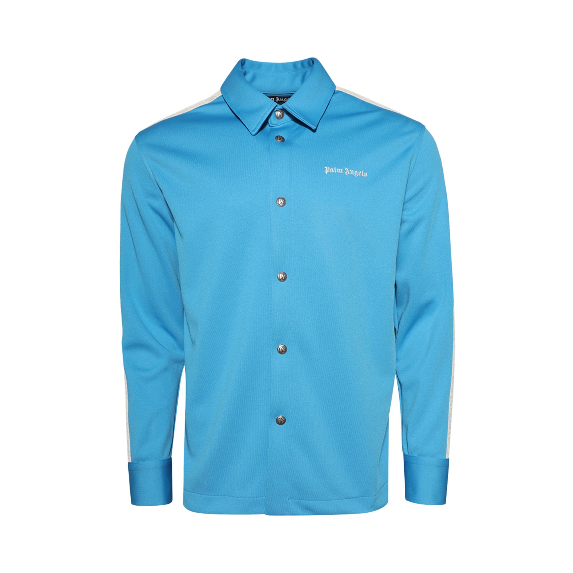 Pre-owned Palm Angels Classic Logo Track Shirt 'light Blue' | Men's Size Xl