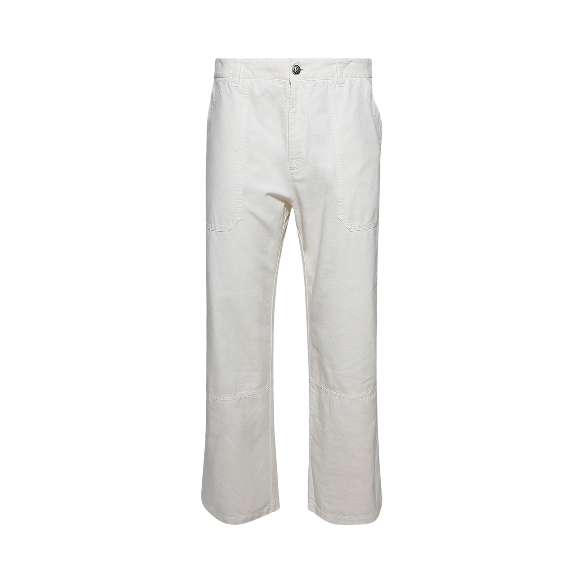 Pre-owned Palm Angels Monogram Workwear Pants 'off White' | Men's Size 46