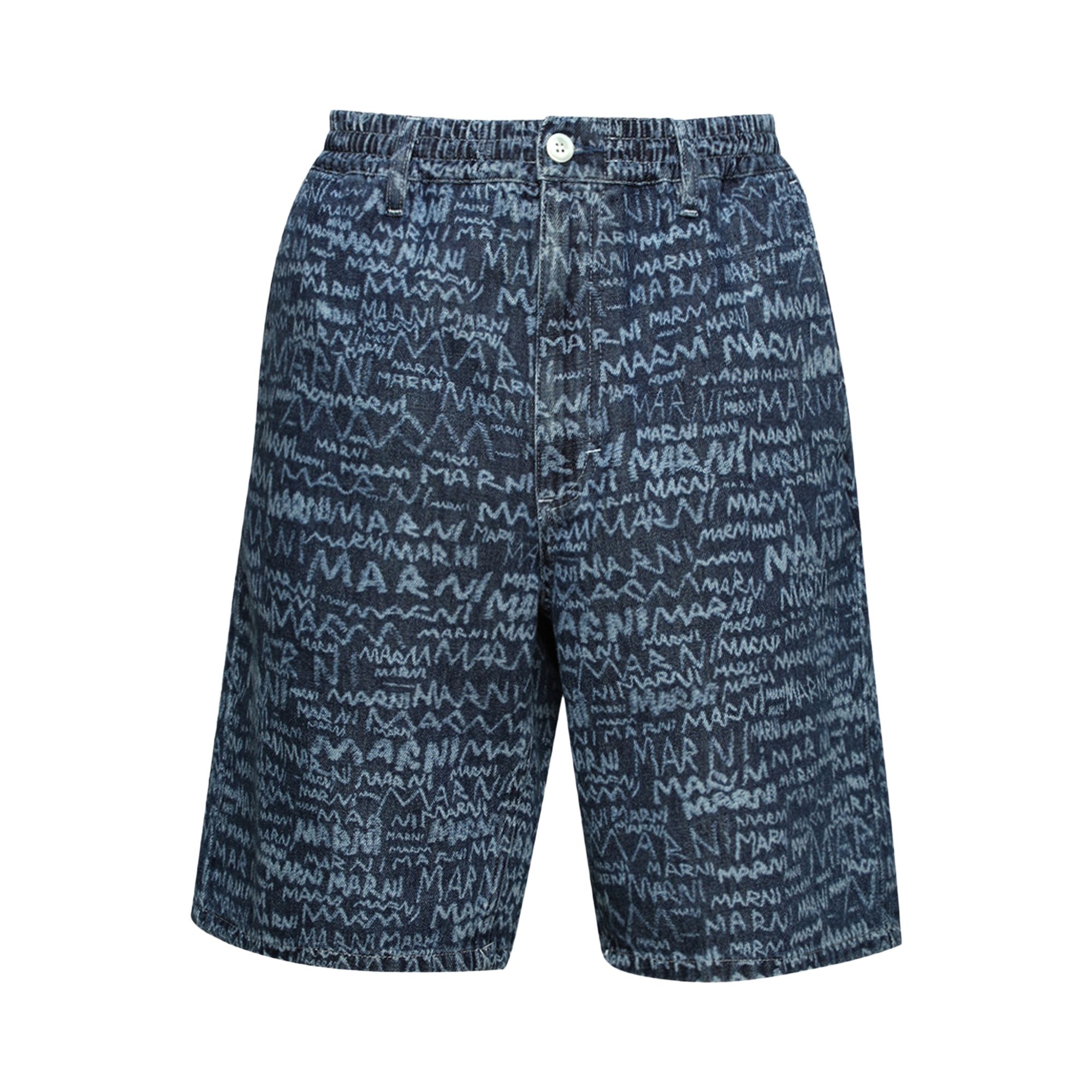 Pre-owned Marni Lasered Shorts 'blue Kyanite' | Men's Size 34