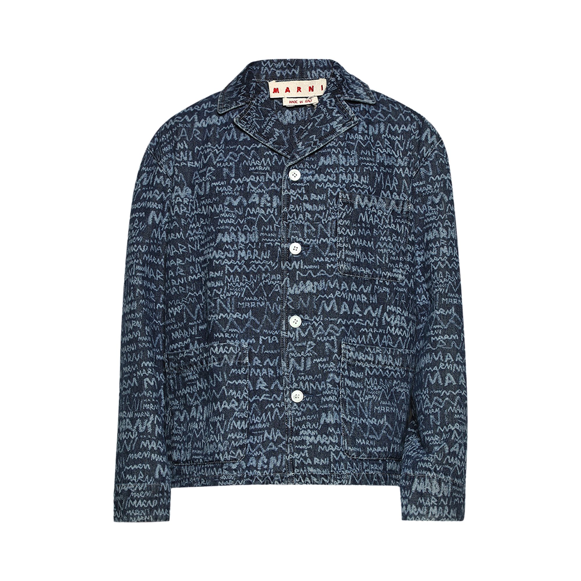 Pre-owned Marni Shirt 'blue Kyanite' | Men's Size 54