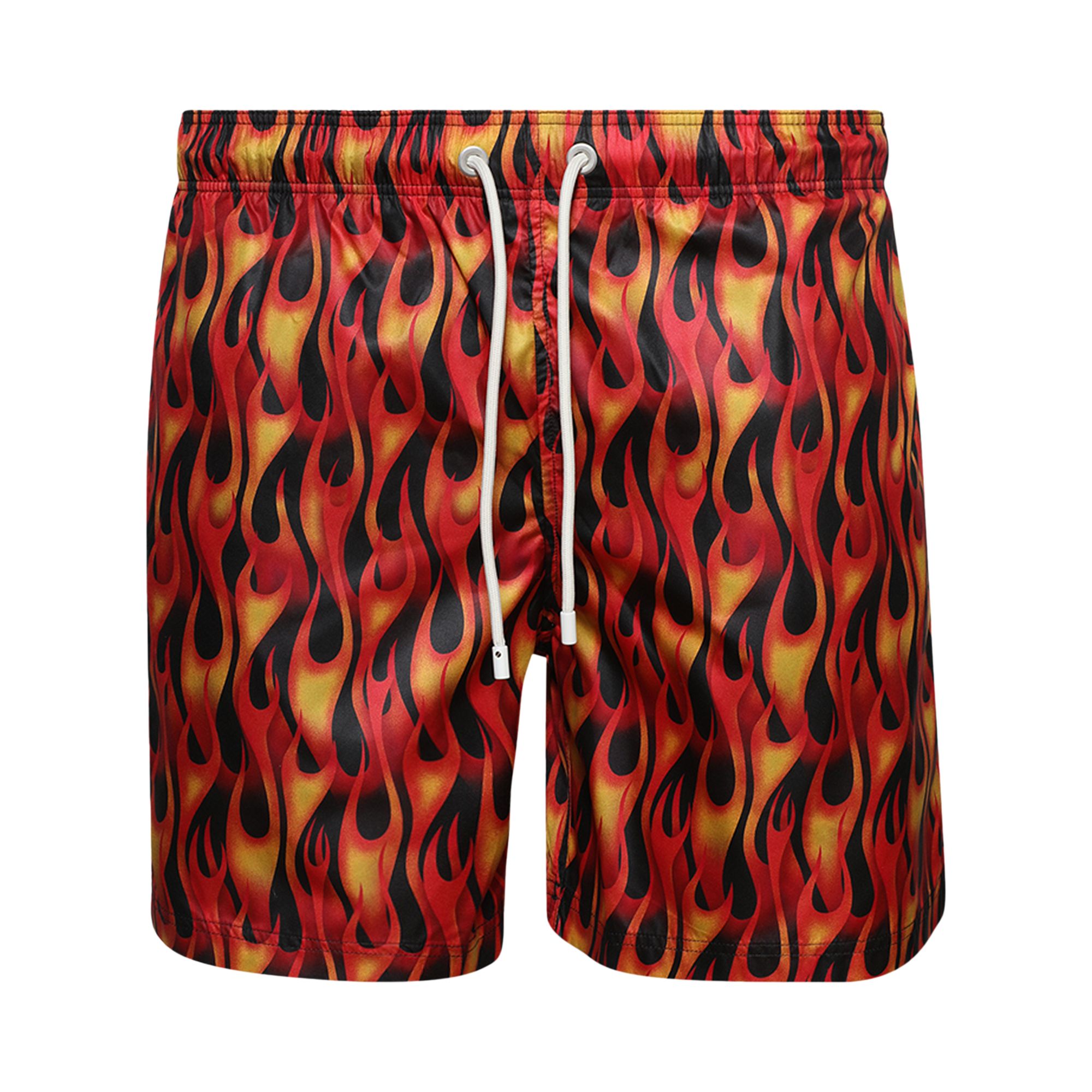 Pre-owned Palm Angels Flames Swimshorts 'red/yellow' | Men's Size S