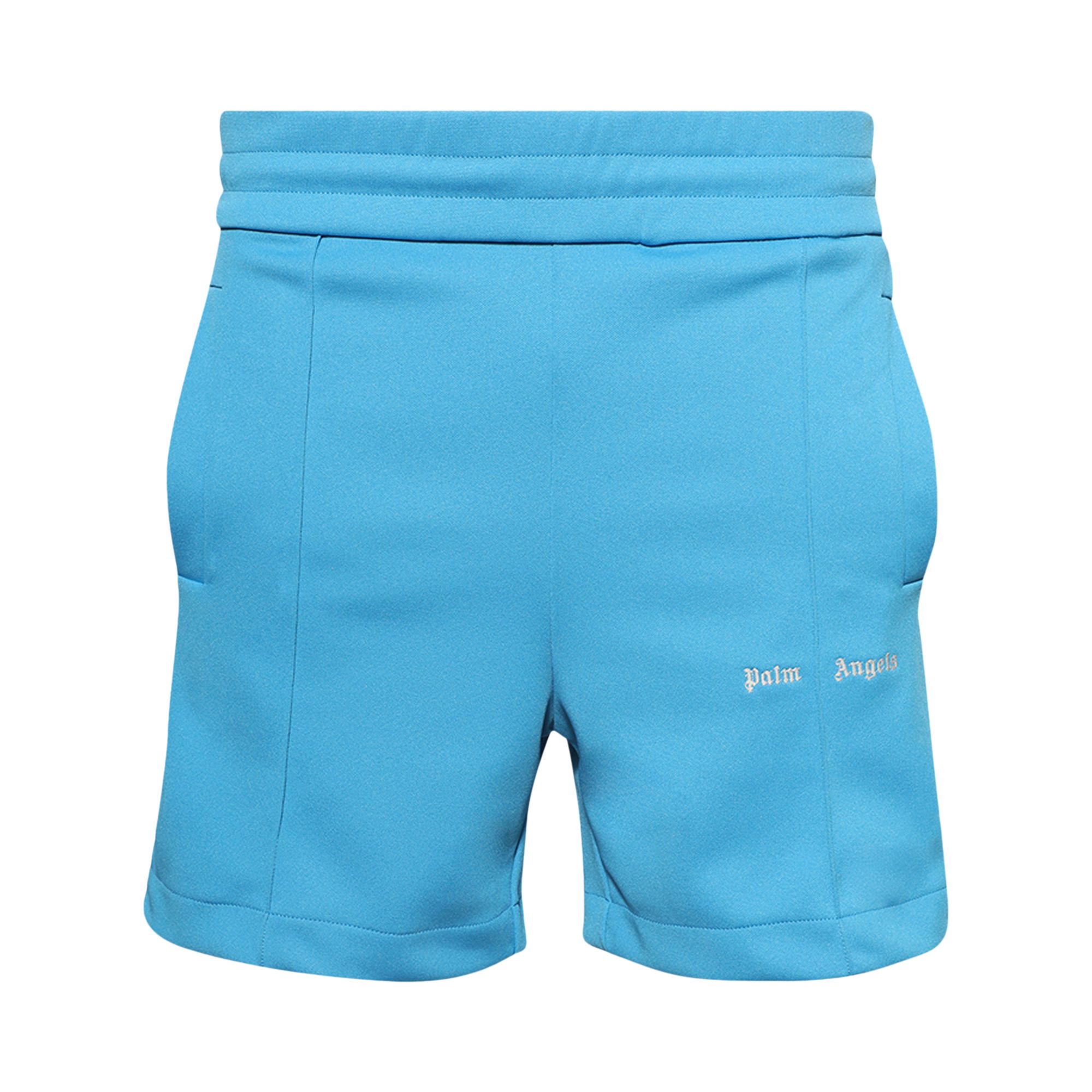 Pre-owned Palm Angels Classic Logo Track Shorts 'light Blue' | Men's Size Xs