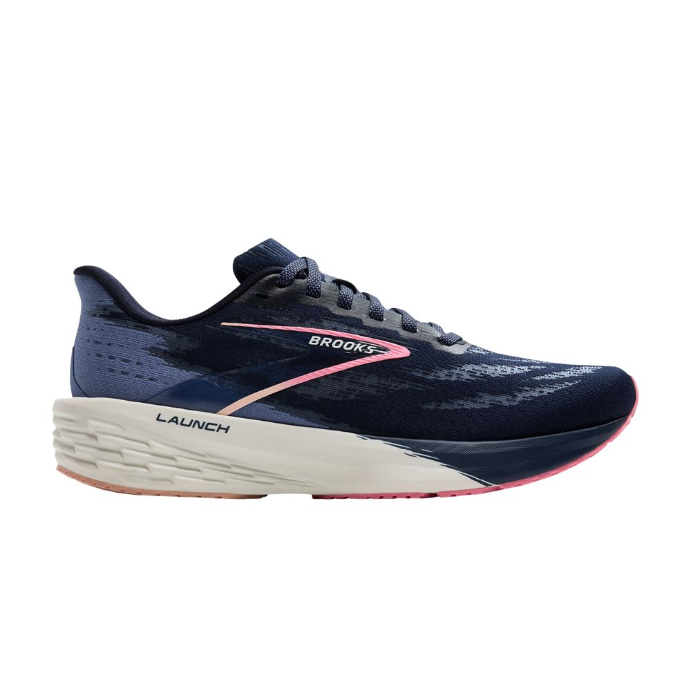 Pre-owned Brooks Wmns Launch 11 'peacoat Peach' | Blue | Women's Size 7