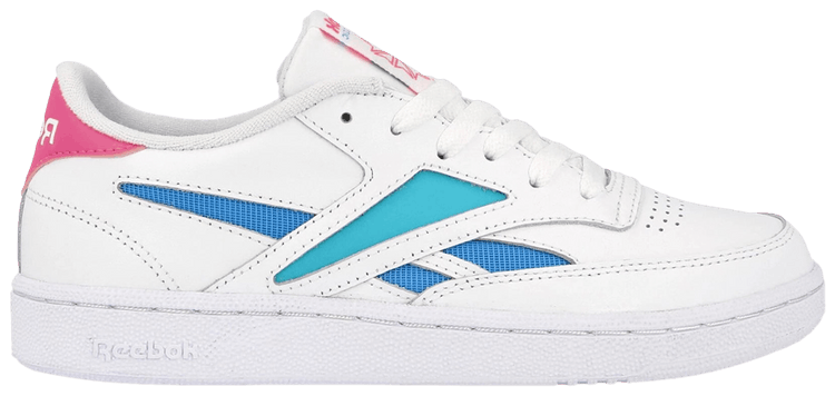 Reebok Wmns Club C Revenge Mark White Solid Teal Bright Cyan