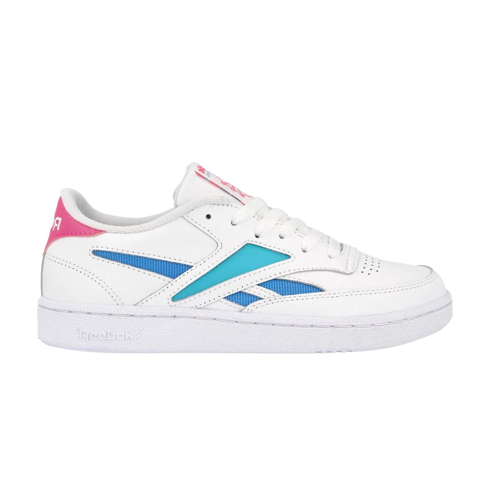 Pre-owned Reebok Wmns Club C Revenge Mark 'white Solid Teal Bright Cyan' | Women's Size 10