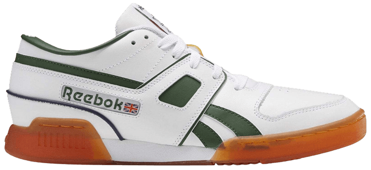 Reebok Pro Workout Low MU White Utility Green Gum