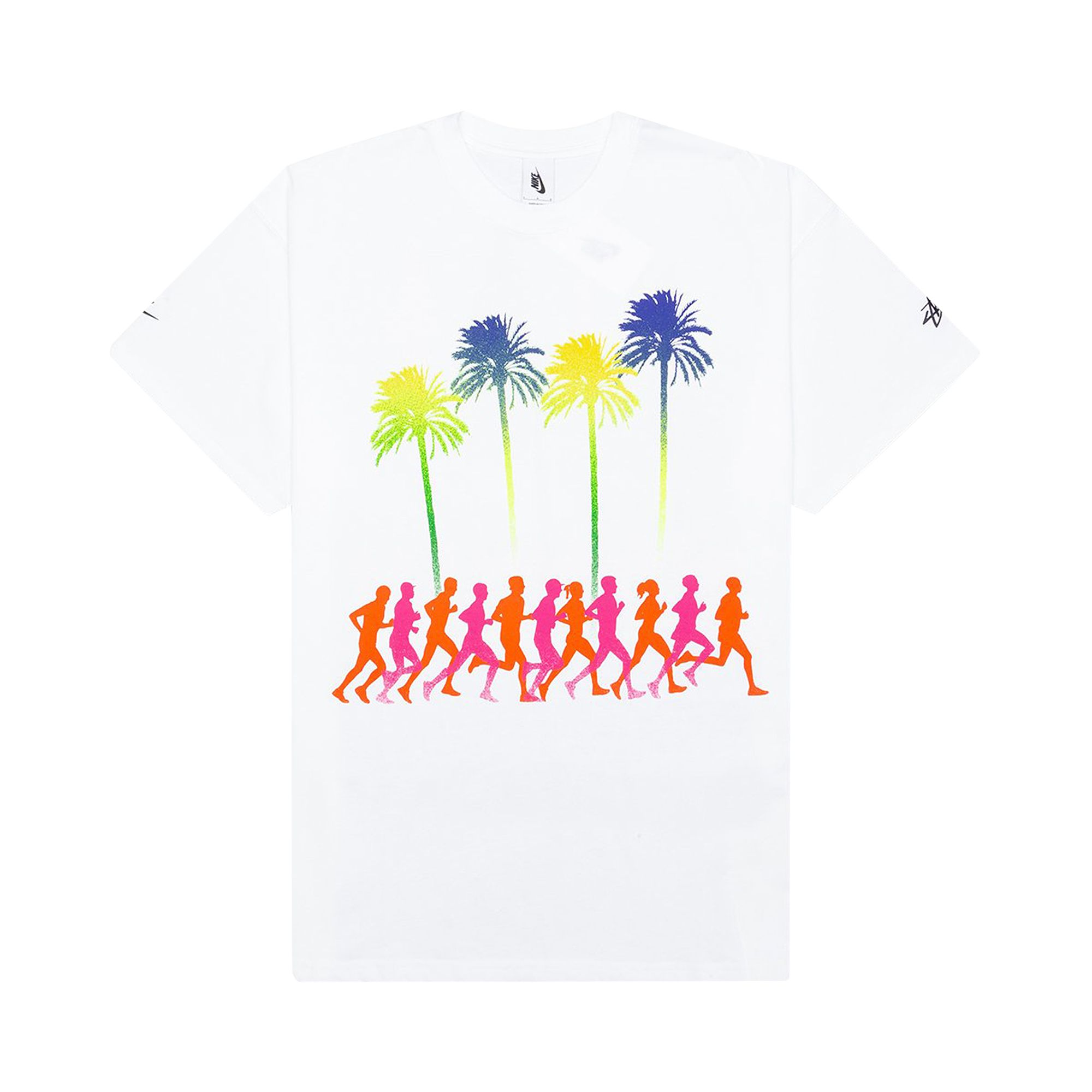 Pre-owned Nike X Stussy Douglas Firs To Palm Trees T-shirt (asia Sizing) 'white' | Men's Size M