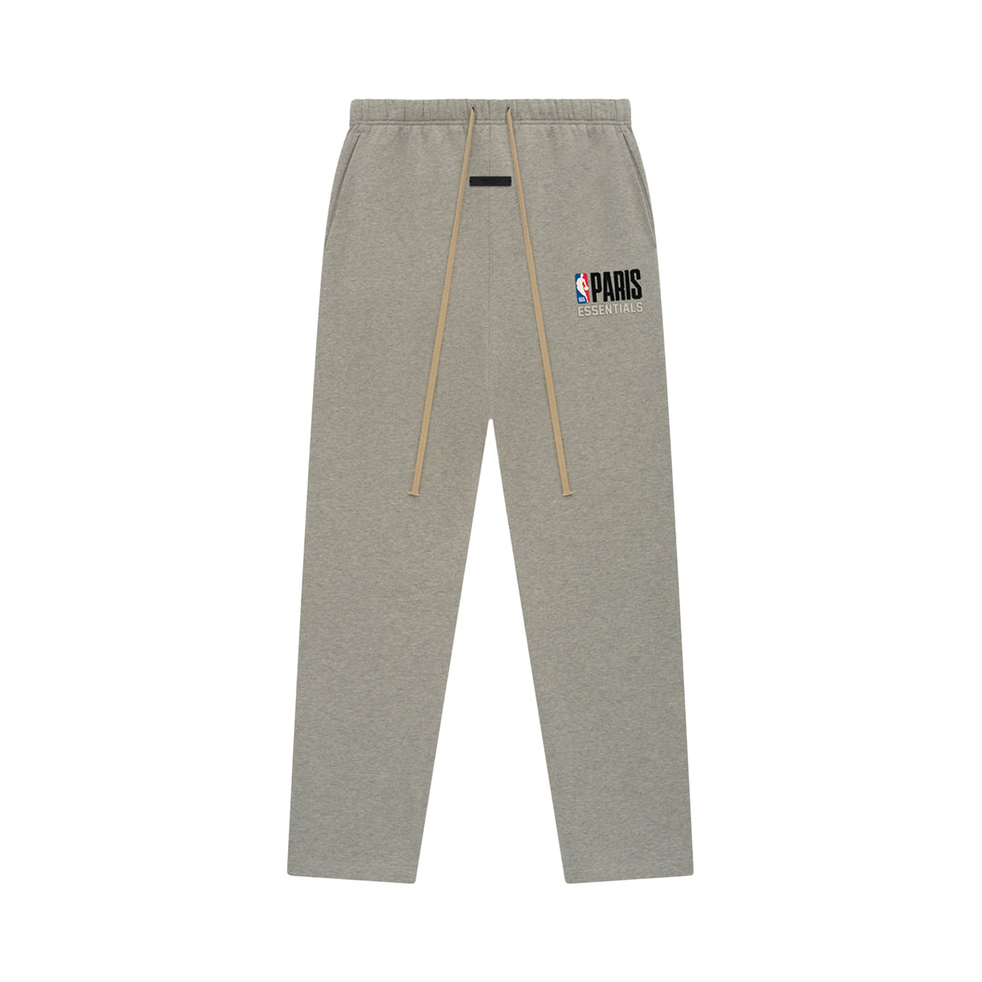 Pre-owned Essentials Fear Of God  X Nba Paris Relaxed Sweatpants 'warm Heather' | Grey | Men's Size M