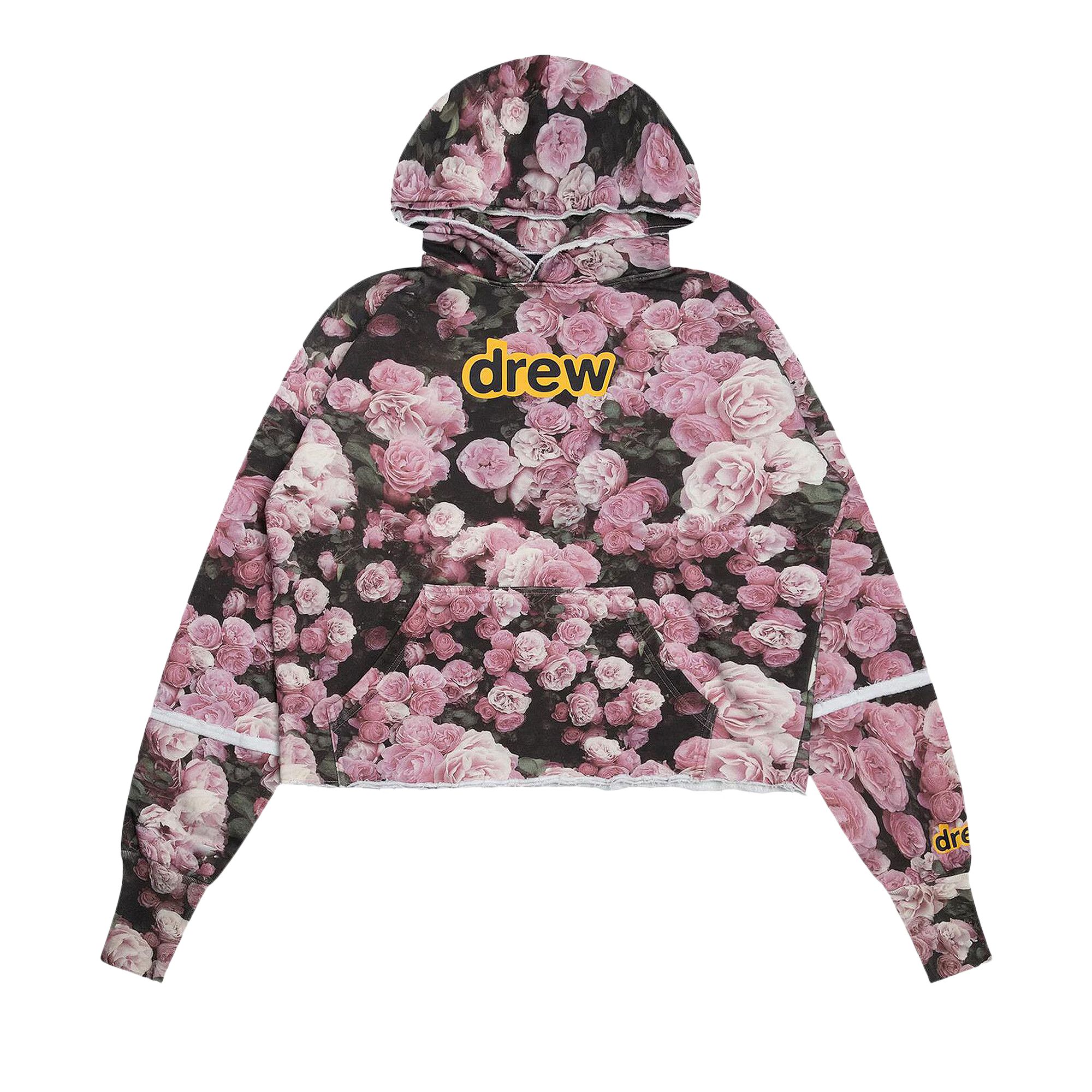 Pre-owned Drew House Secret Deconstructed Hoodie 'roses' | Pink | Men's Size M