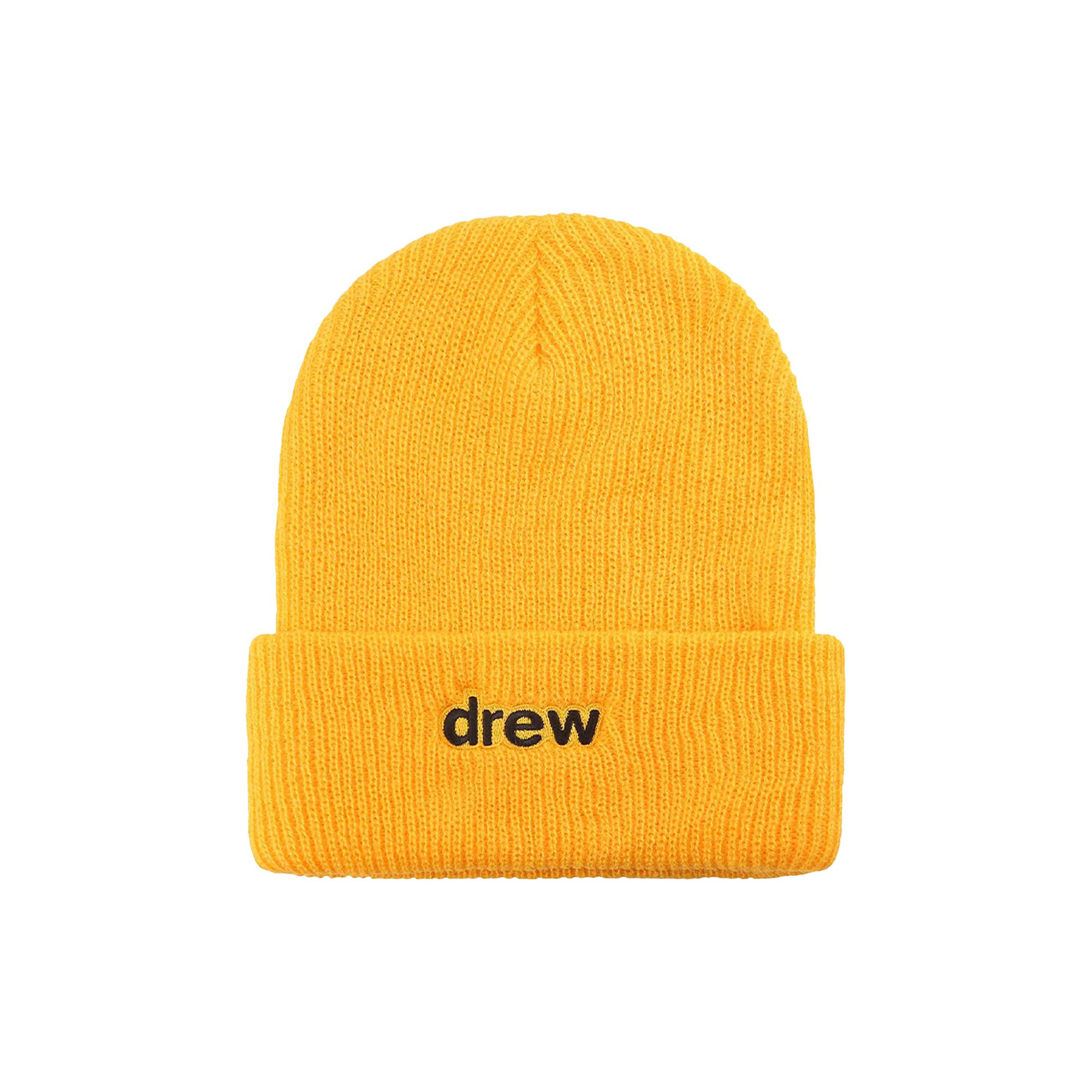 Pre-owned Drew House Secret Waffle Beanie 'golden Yellow' | Men's Size Onesize