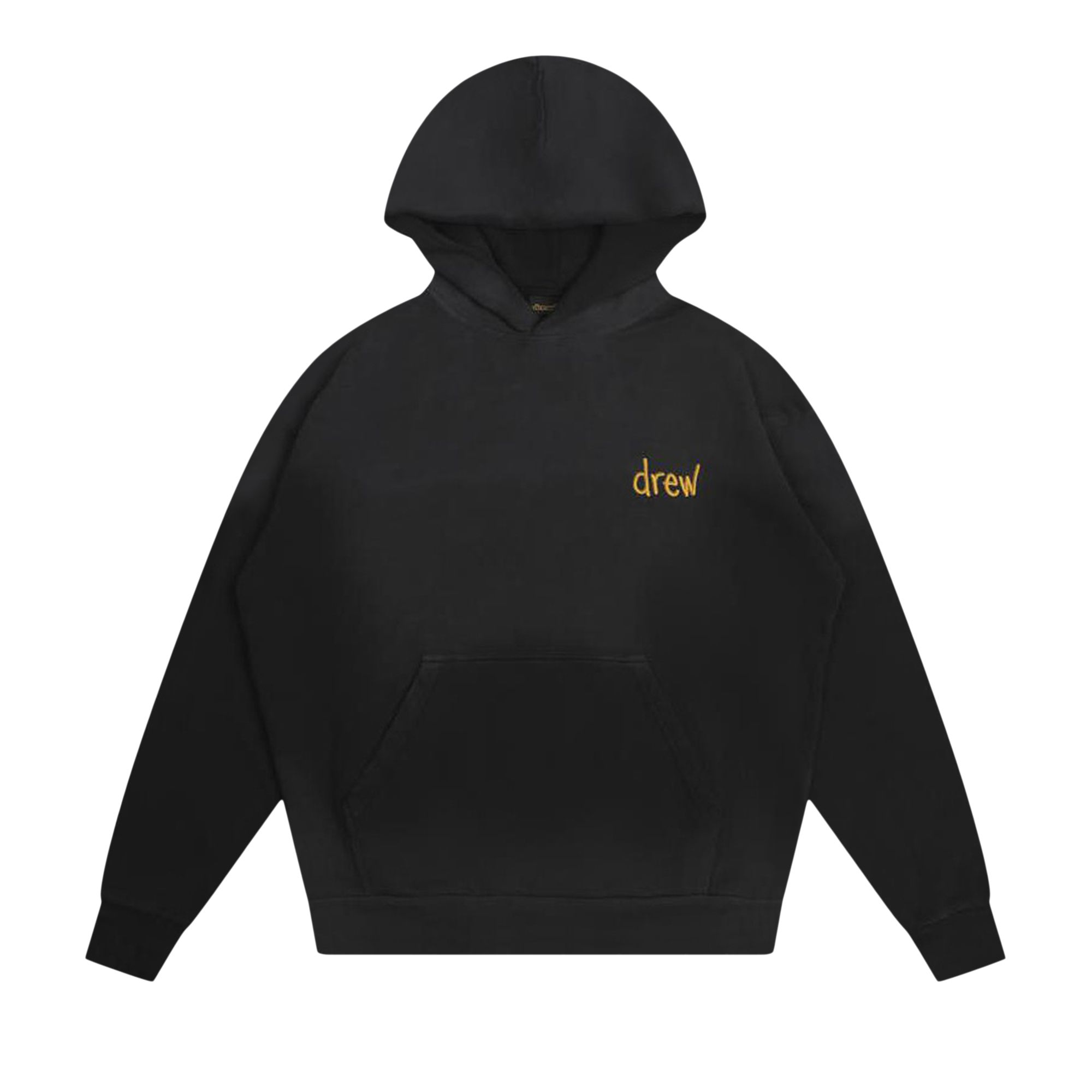Pre-owned Drew House Hand Lettered Hooded Sweatshirt 'faded Black' | Men's Size Xs