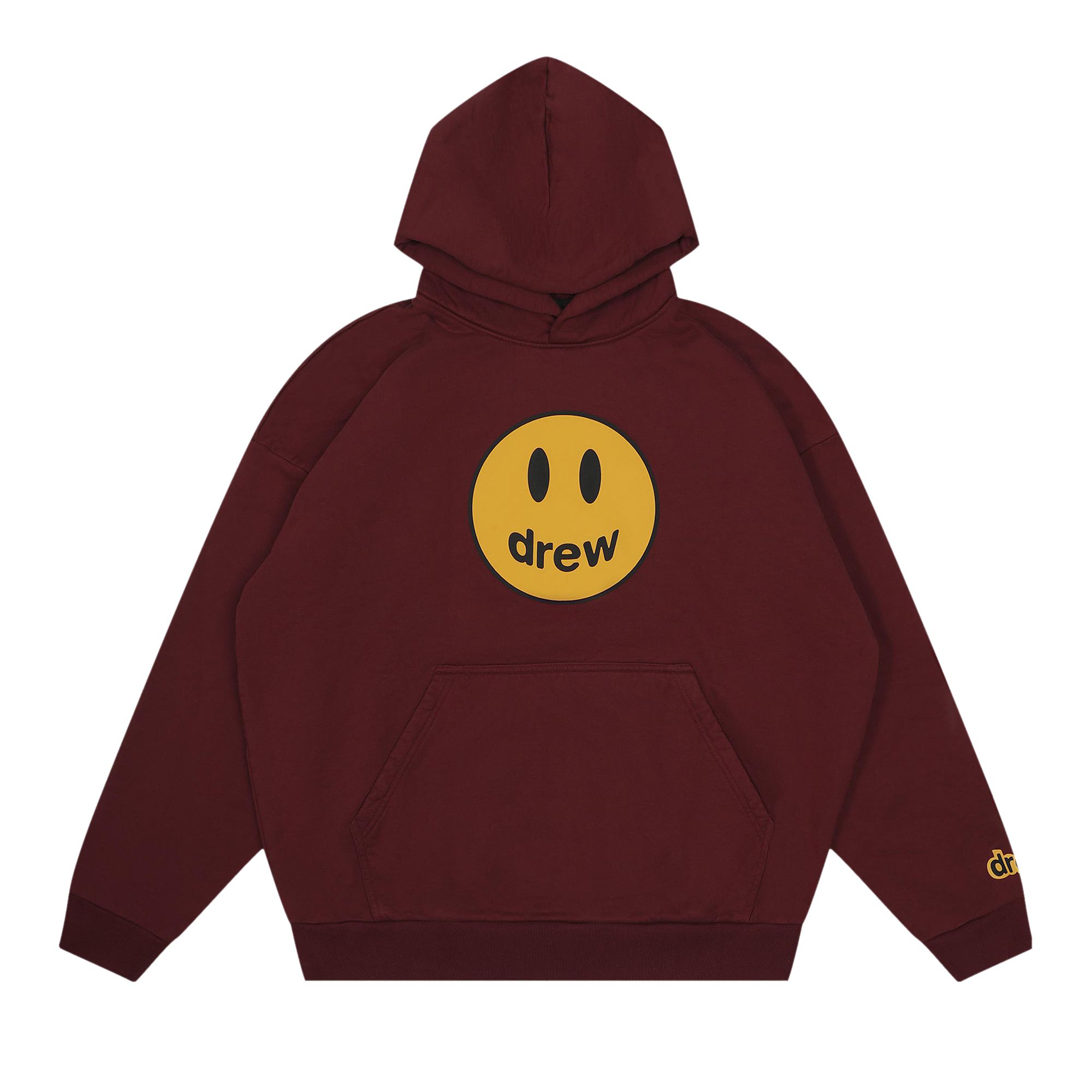 Pre-owned Drew House Mascot Oversized Hoodie 'claret' | Red | Men's Size Xs