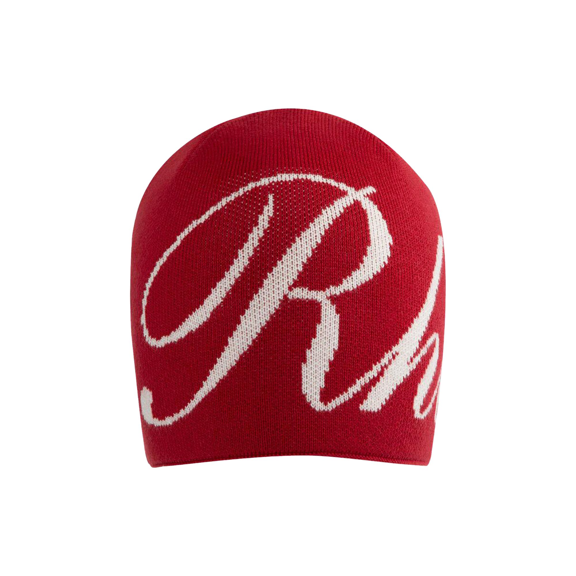 Pre-owned Rhude Script Beanie 'red/cream' | Men's Size Onesize