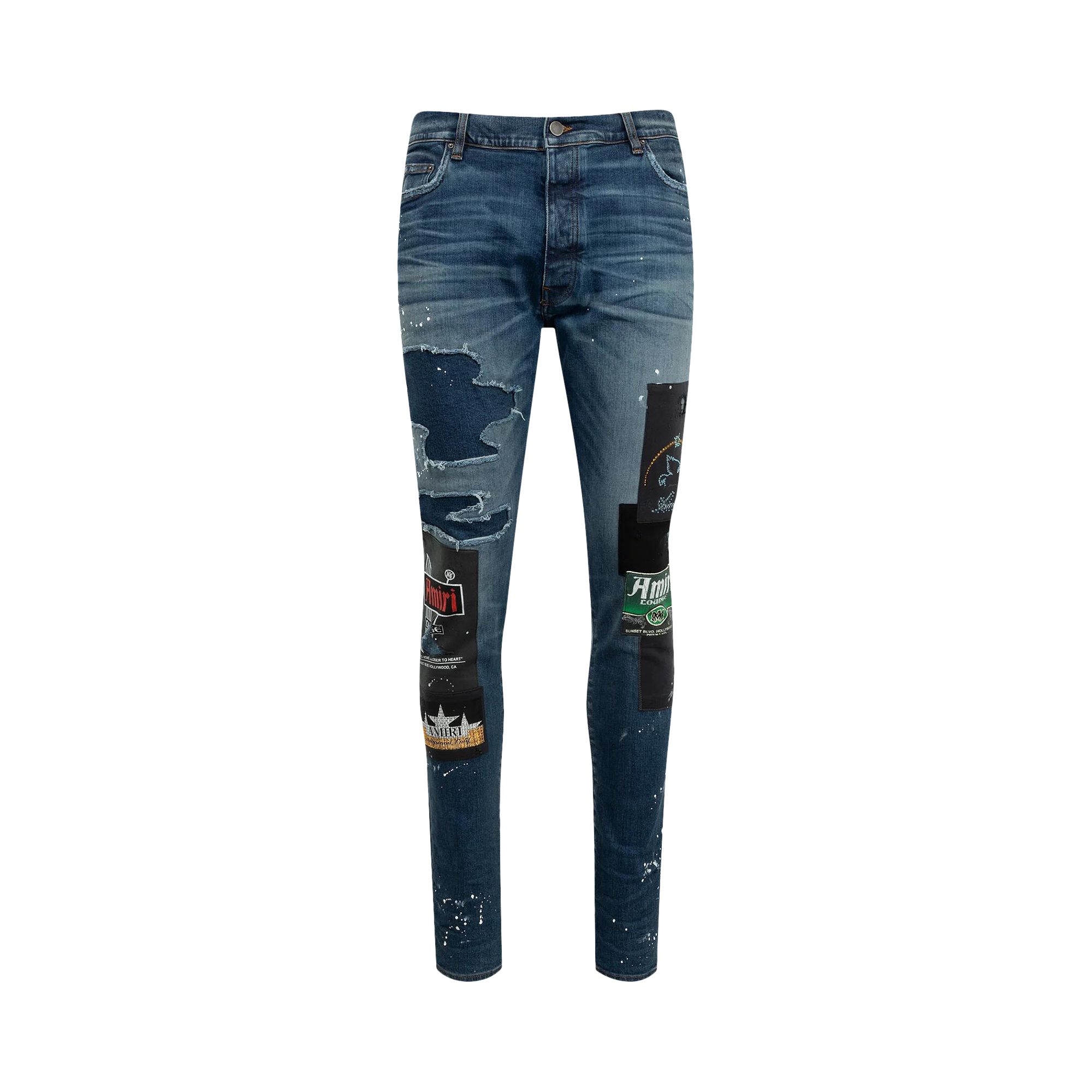 Pre-owned Amiri Lounge Skinny Jean 'nightshade Indigo' | Blue | Men's Size 40