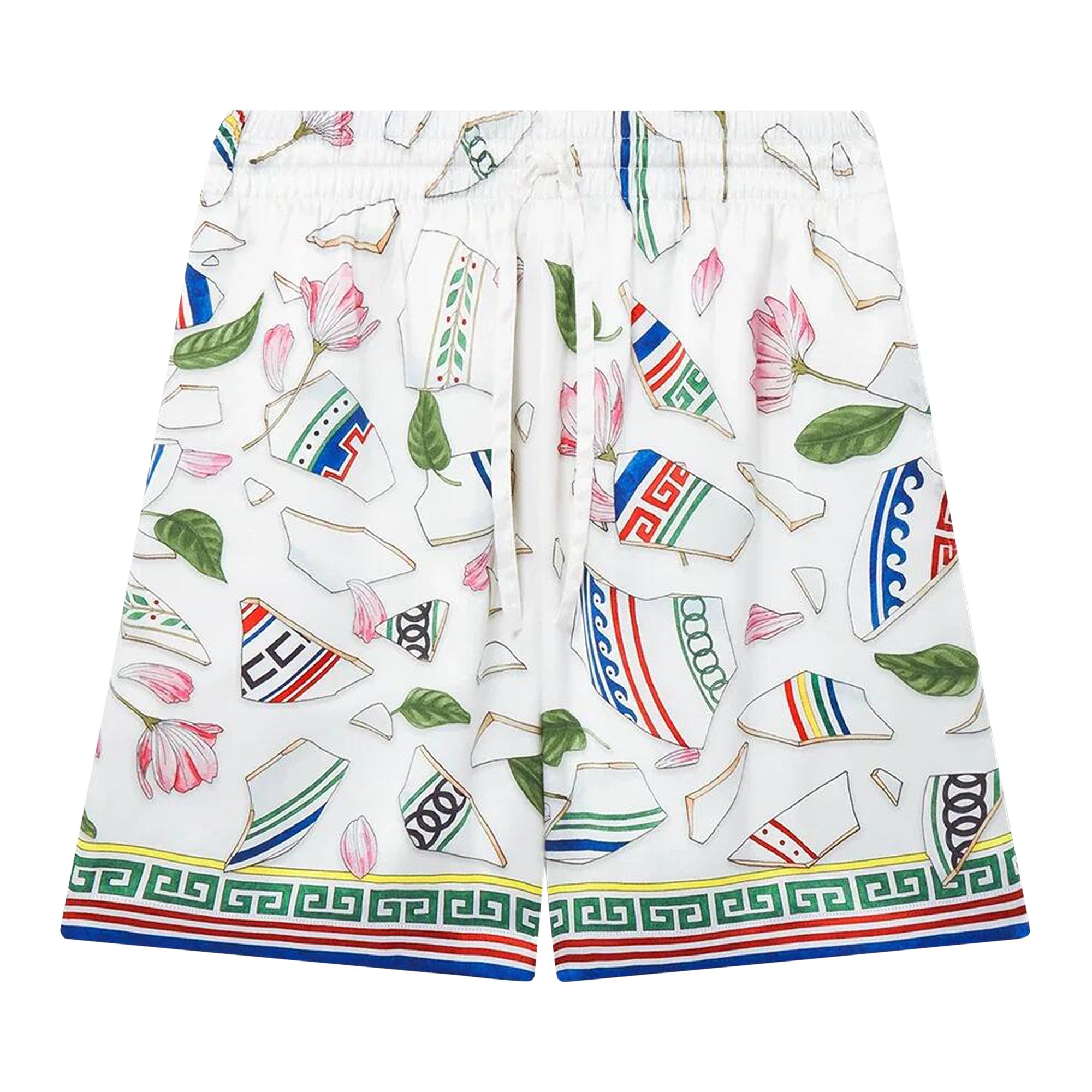 Pre-owned Casablanca Drawstring Shorts 'la Vase Brise' | Multi-color | Men's Size L