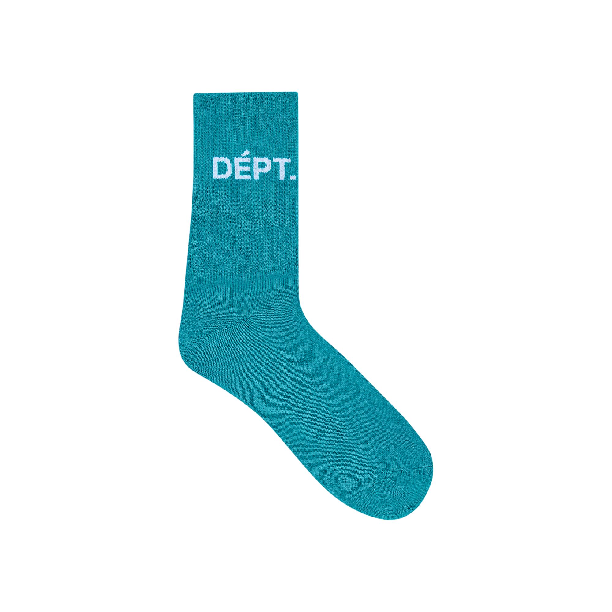 Pre-owned Gallery Dept. Socks 'miami Blue' | Men's Size Onesize