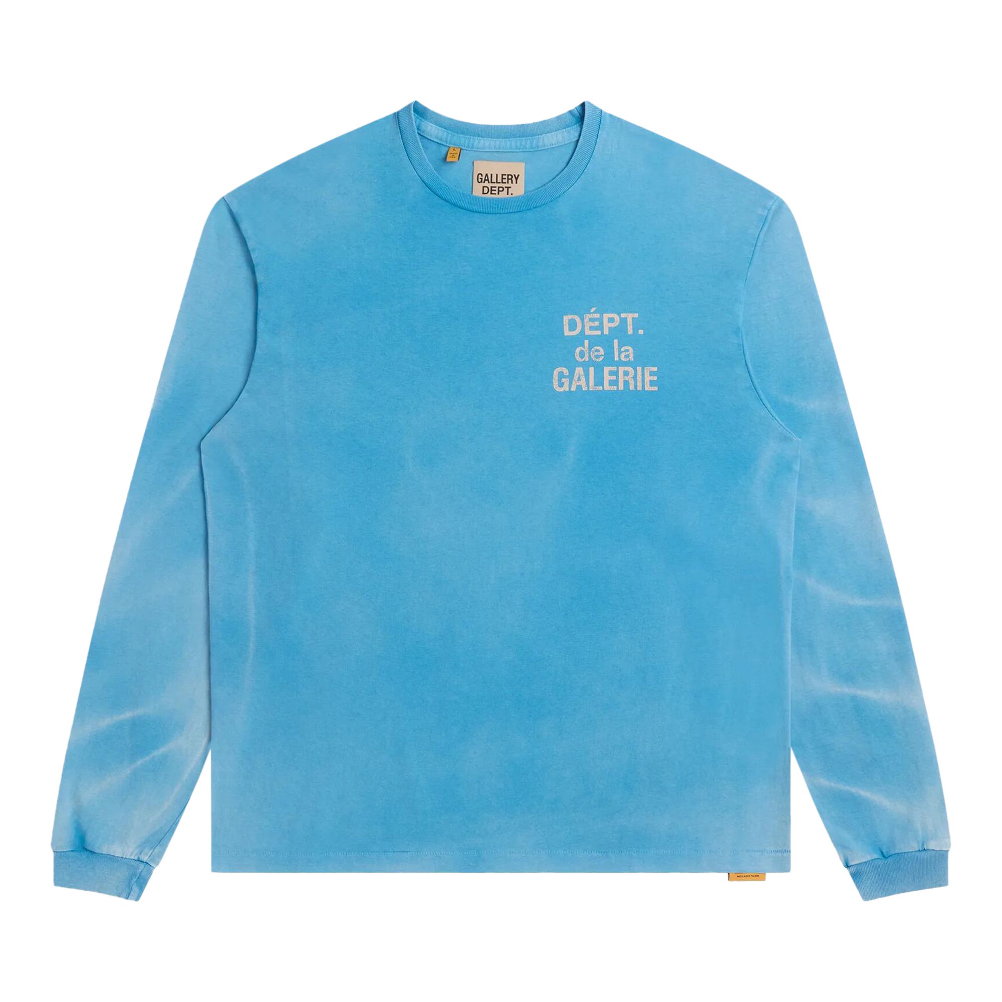 Pre-owned Gallery Dept. French Long-sleeve Tee 'cyan' | Blue | Men's Size M