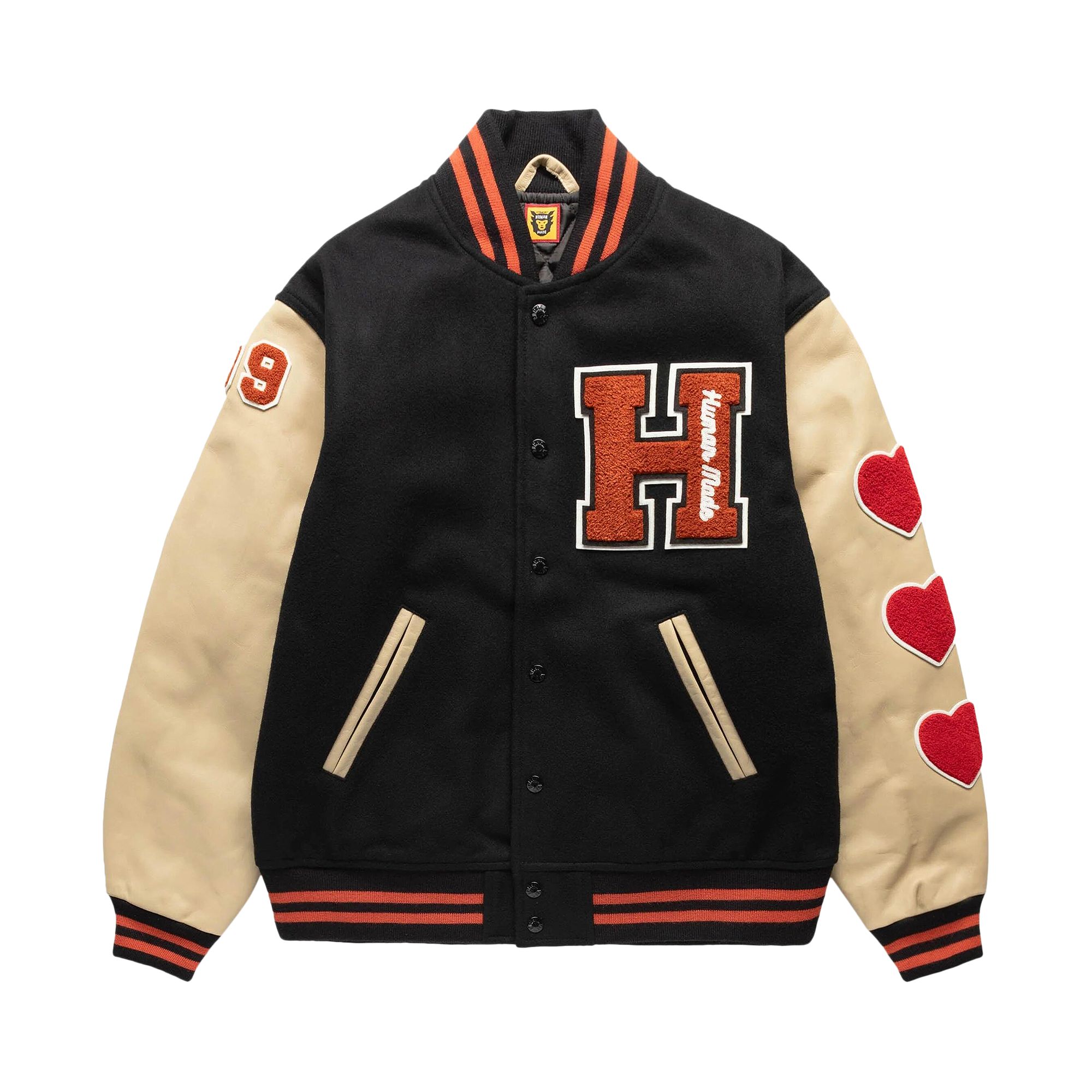 Pre-owned Human Made Varsity Jacket 'black' | Men's Size M