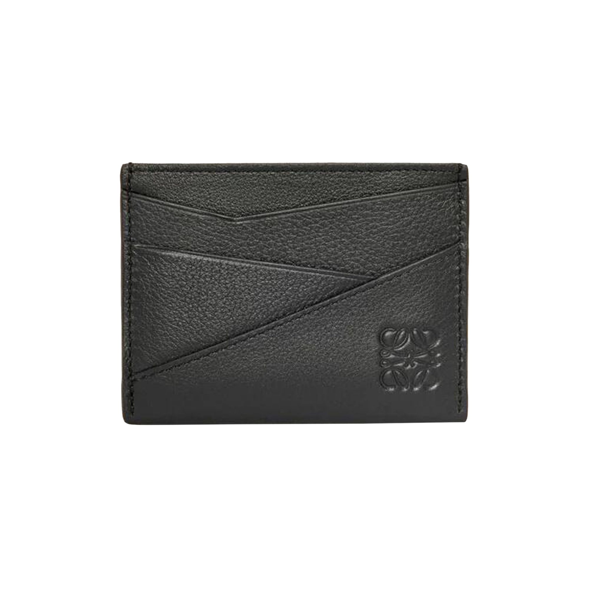 Pre-owned Loewe Puzzle Edge Plain Cardholder 'black' | Men's Size Onesize