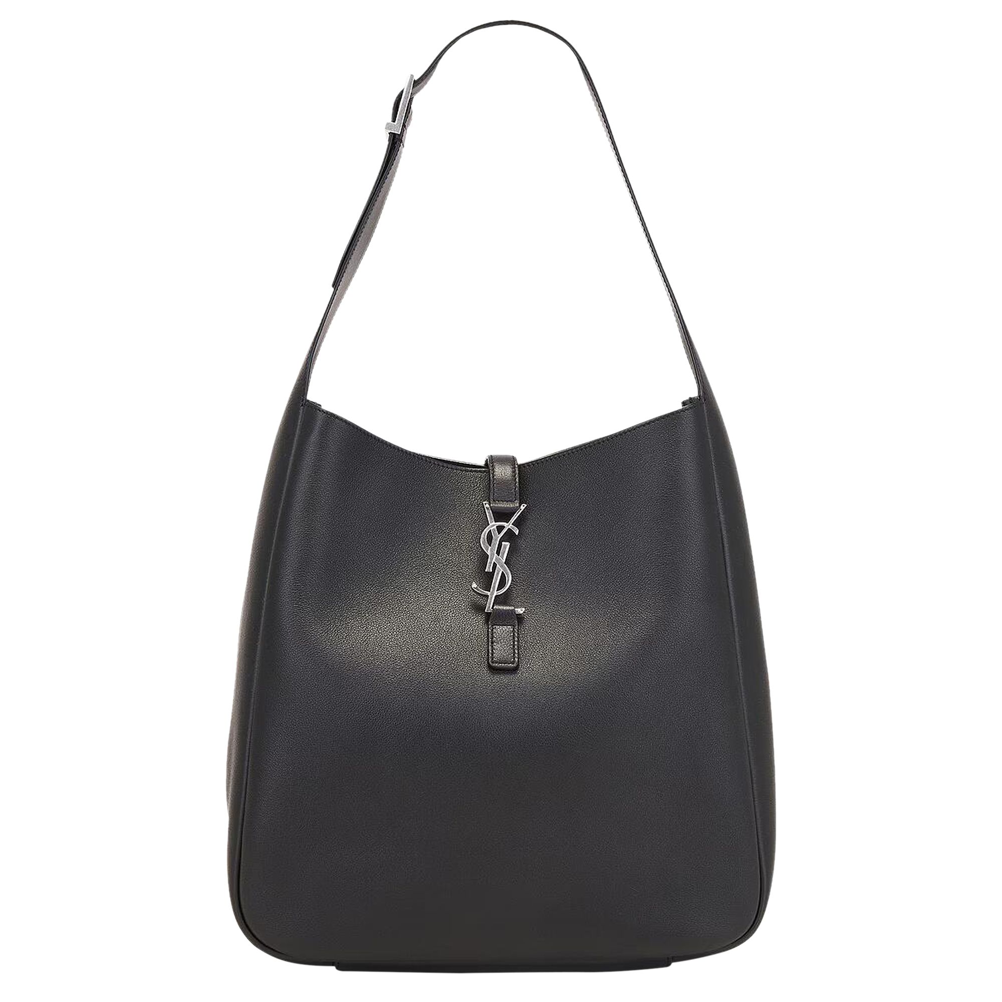 Pre-owned Saint Laurent Le 5 Á 7 Supple Shoulder Bag 'black' | Women's Size Onesize