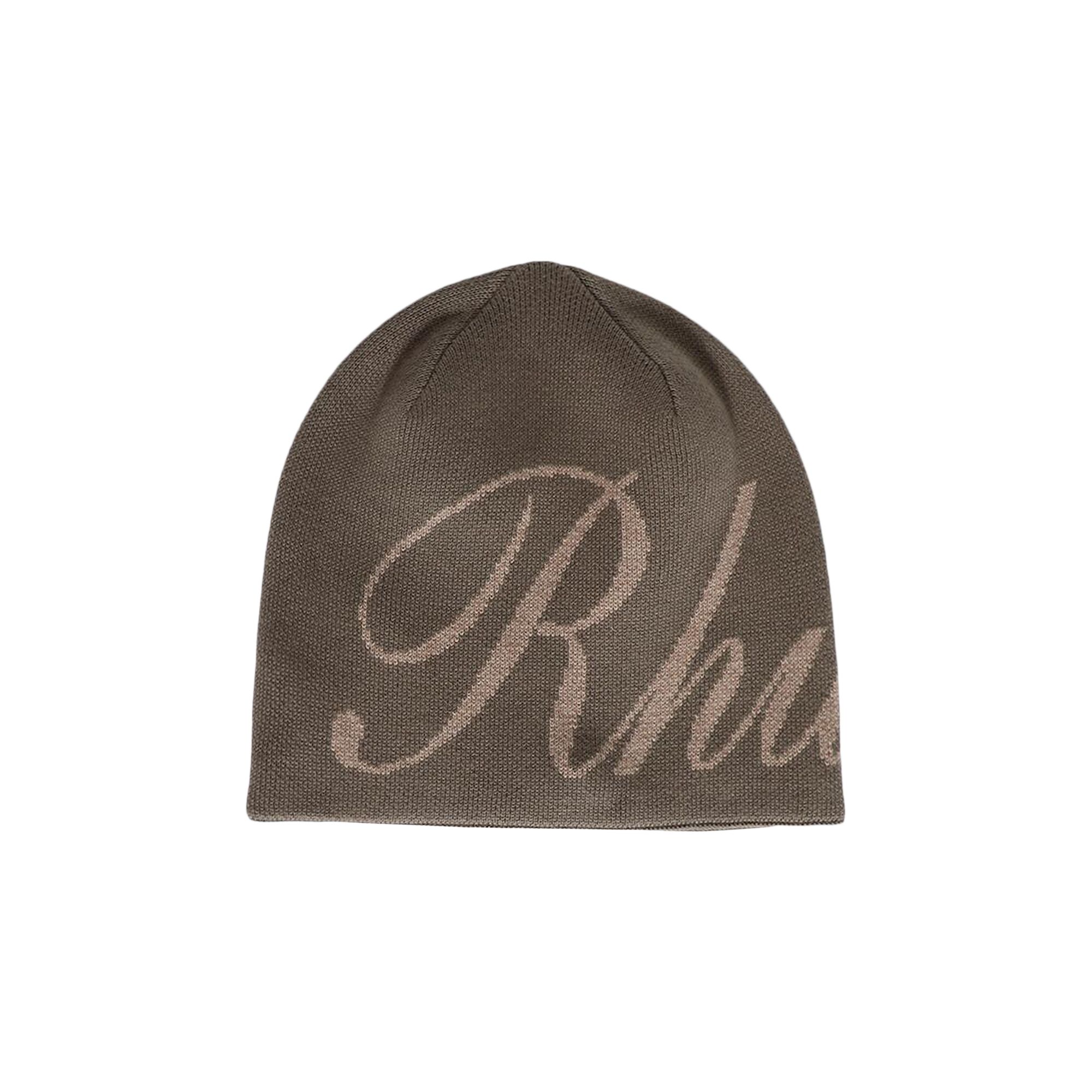 Pre-owned Rhude Script Beanie 'brown/tan' | Men's Size Onesize