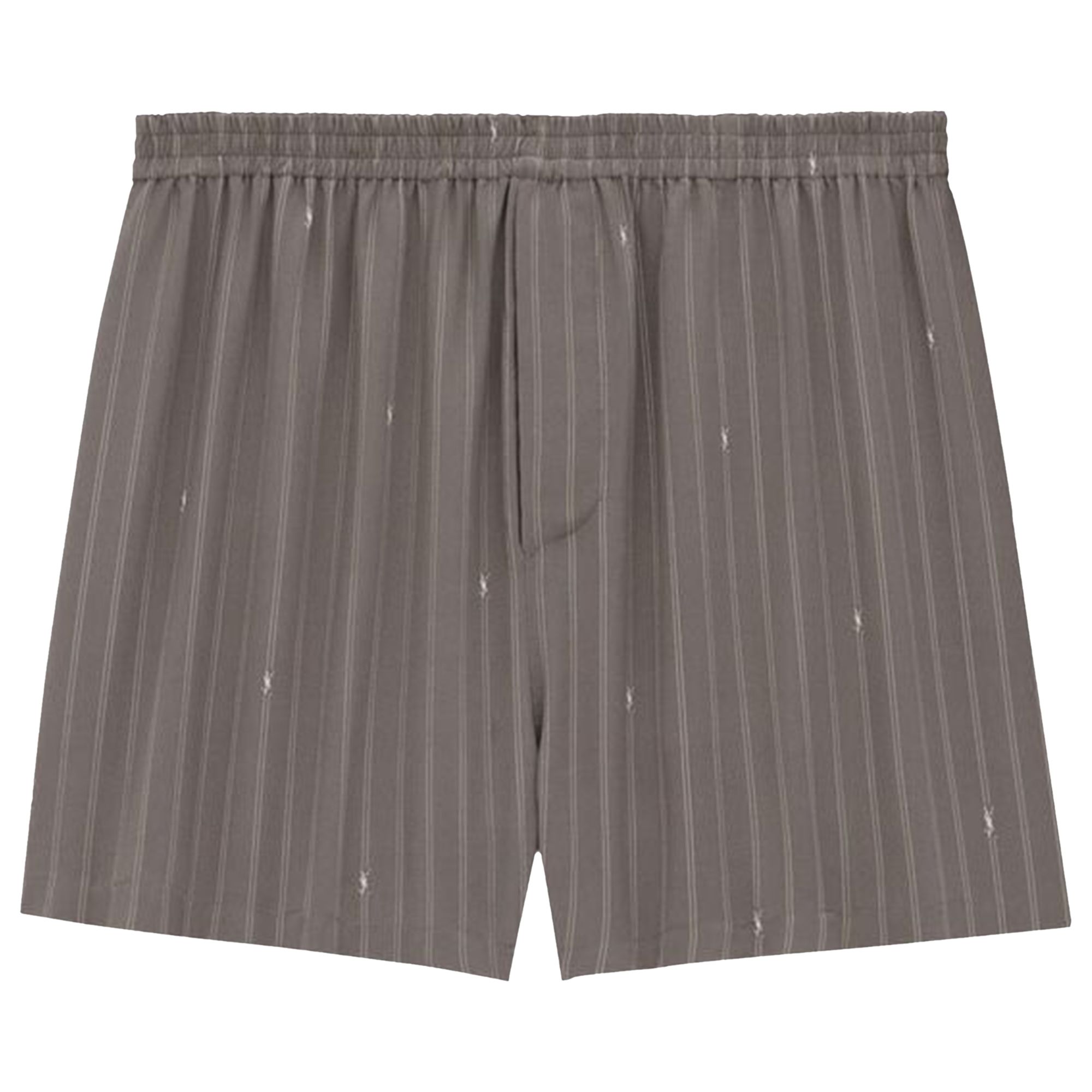 Pre-owned Saint Laurent Stripe Shorts 'grey/white' | Men's Size Xl