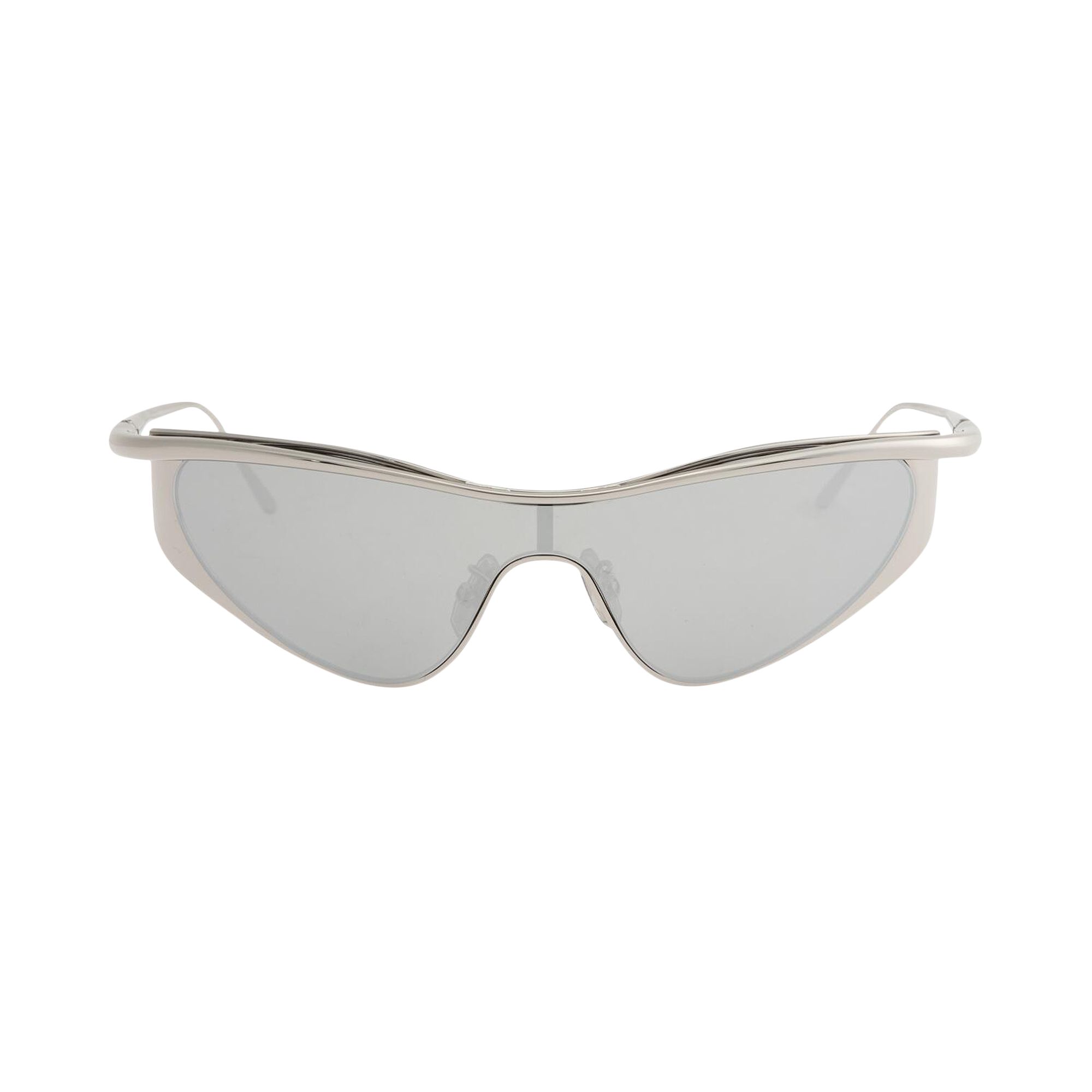 Pre-owned Loewe Signature Sunglasses 'shiny Palladium/smoke' | Silver | Men's Size -0.5