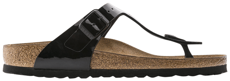 Birkenstock Wmns Gizeh Birko Flor Patent Black
