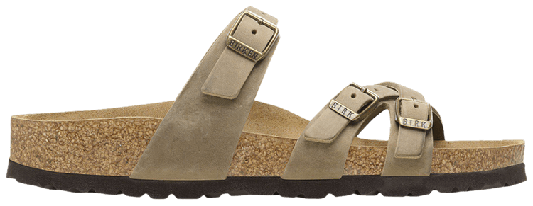 Birkenstock Wmns Franca Oiled Leather Sandal Tobacco Brown
