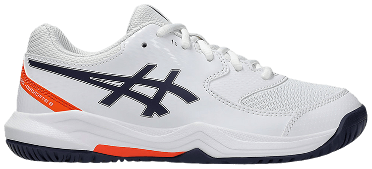 ASICS Gel Dedicate 8 GS White Indigo Fog