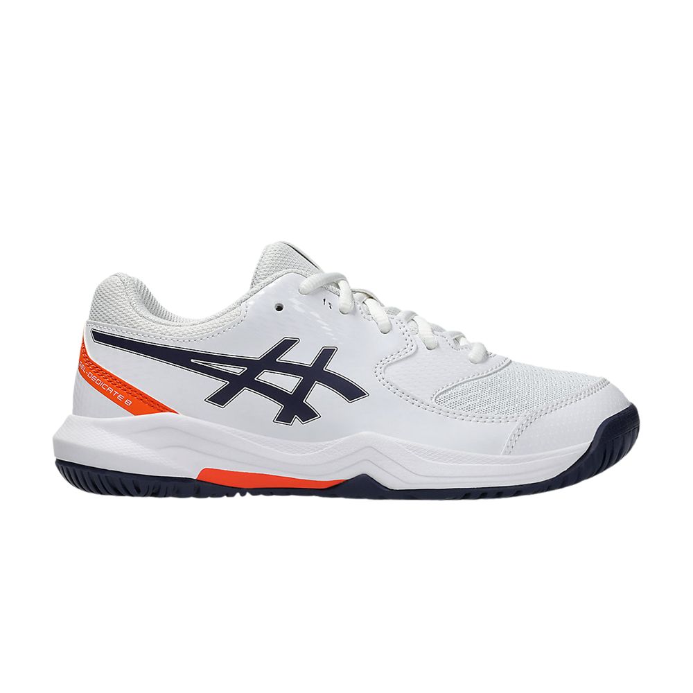 Pre-owned Asics Gel Dedicate 8 Gs 'white Indigo Fog' | Kid's Size 1