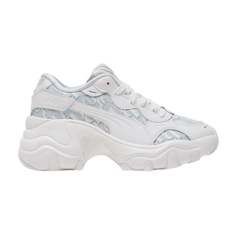 Pre-owned Puma Wmns Pulsar Wedge 'monogram' | White | Women's Size 5.5