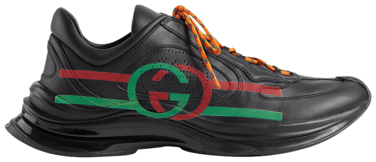Gucci Run Sneaker Black Red Green