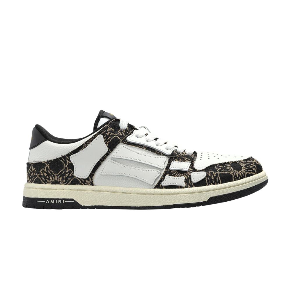 Pre-owned Amiri Skel Top Low 'ma Quad - Black' | Men's Size 44