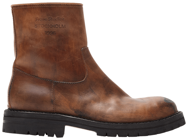 Acne Studios Leather Boots Brown