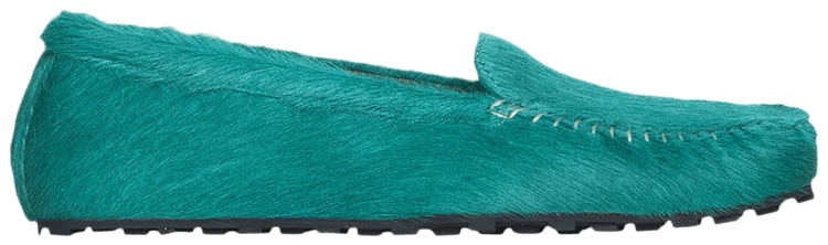 Marni Moccasin Sea Green Calf Hair