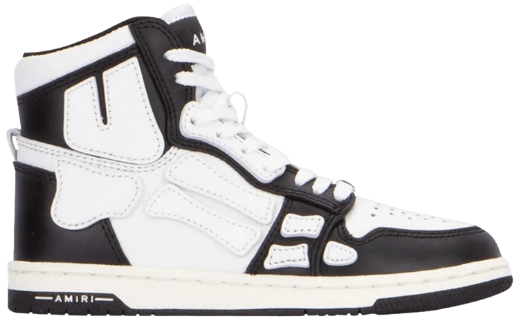 Amiri Skel Top High Kids Black White