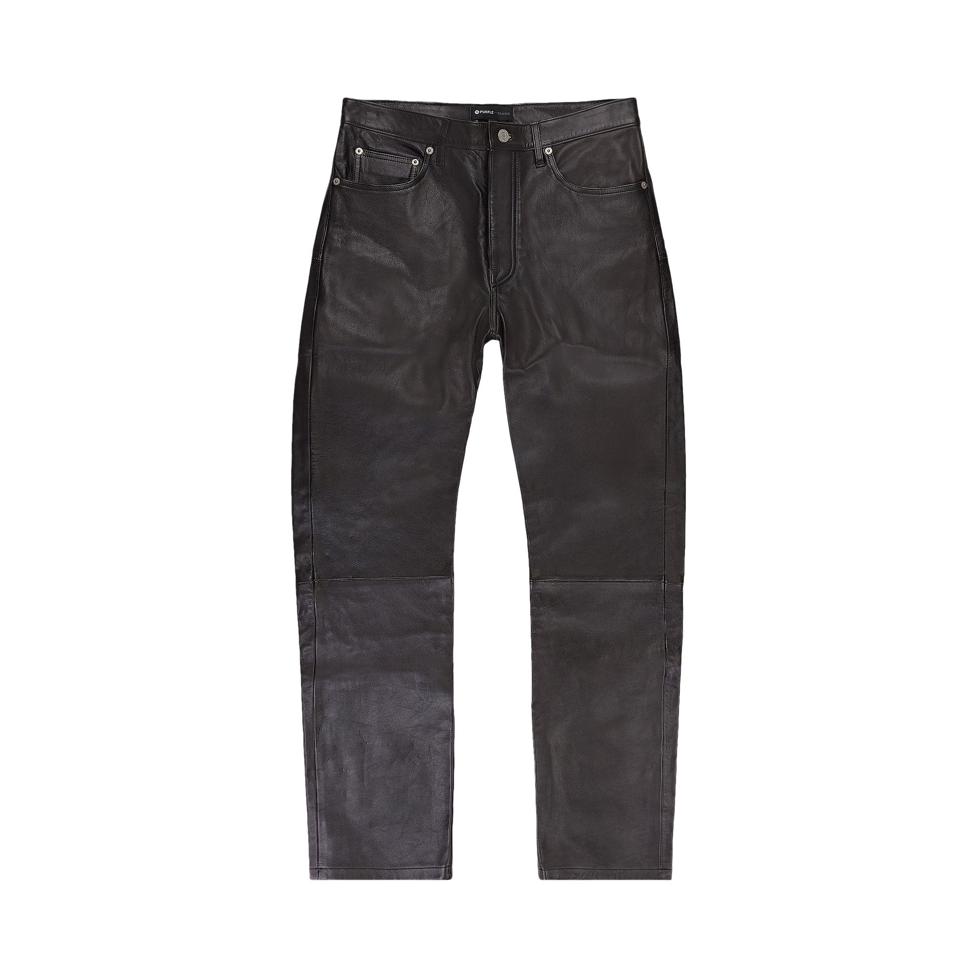 Pre-owned Purple Brand Leather Pant 'black' | Men's Size 31