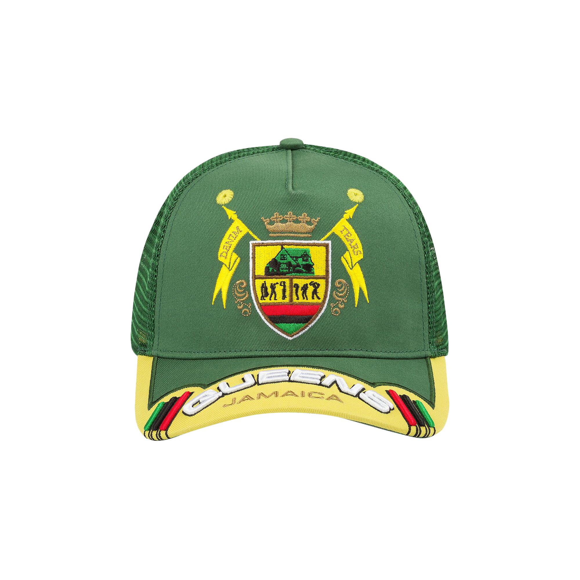 Pre-owned Denim Tears Jamaica Queens Jazz Hat 'green' | Men's Size Onesize