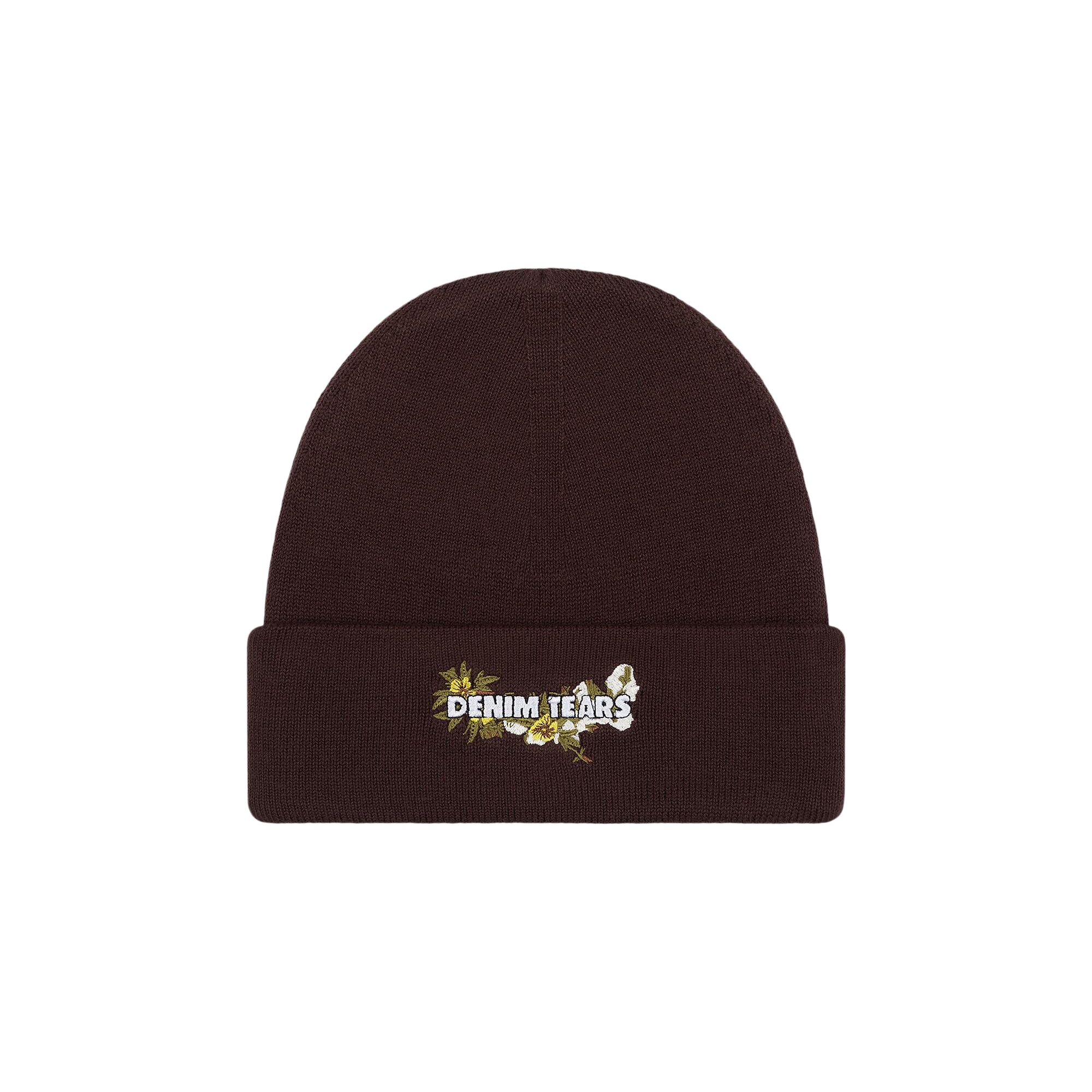Pre-owned Denim Tears Floral Beanie 'brown' | Men's Size Onesize