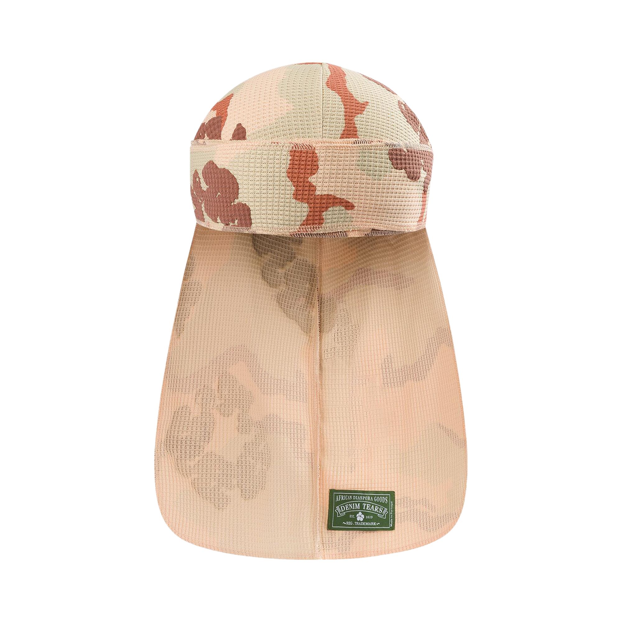 Pre-owned Denim Tears Wreath Durag 'tan Camo' | Multi-color | Men's Size Onesize
