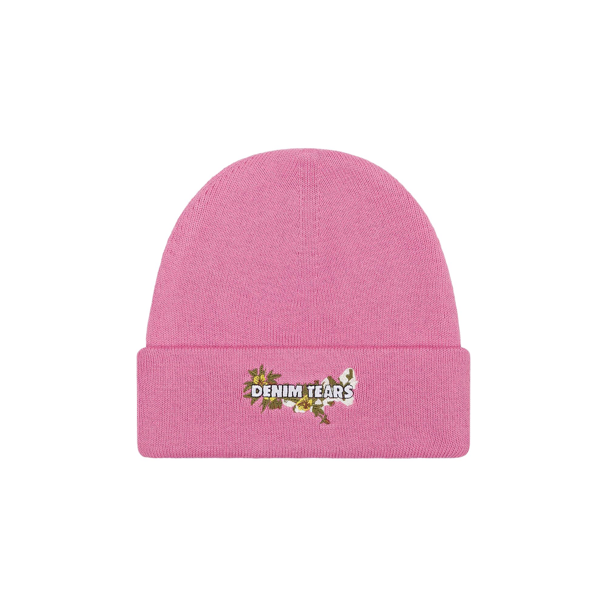 Pre-owned Denim Tears Floral Beanie 'pink' | Men's Size Onesize