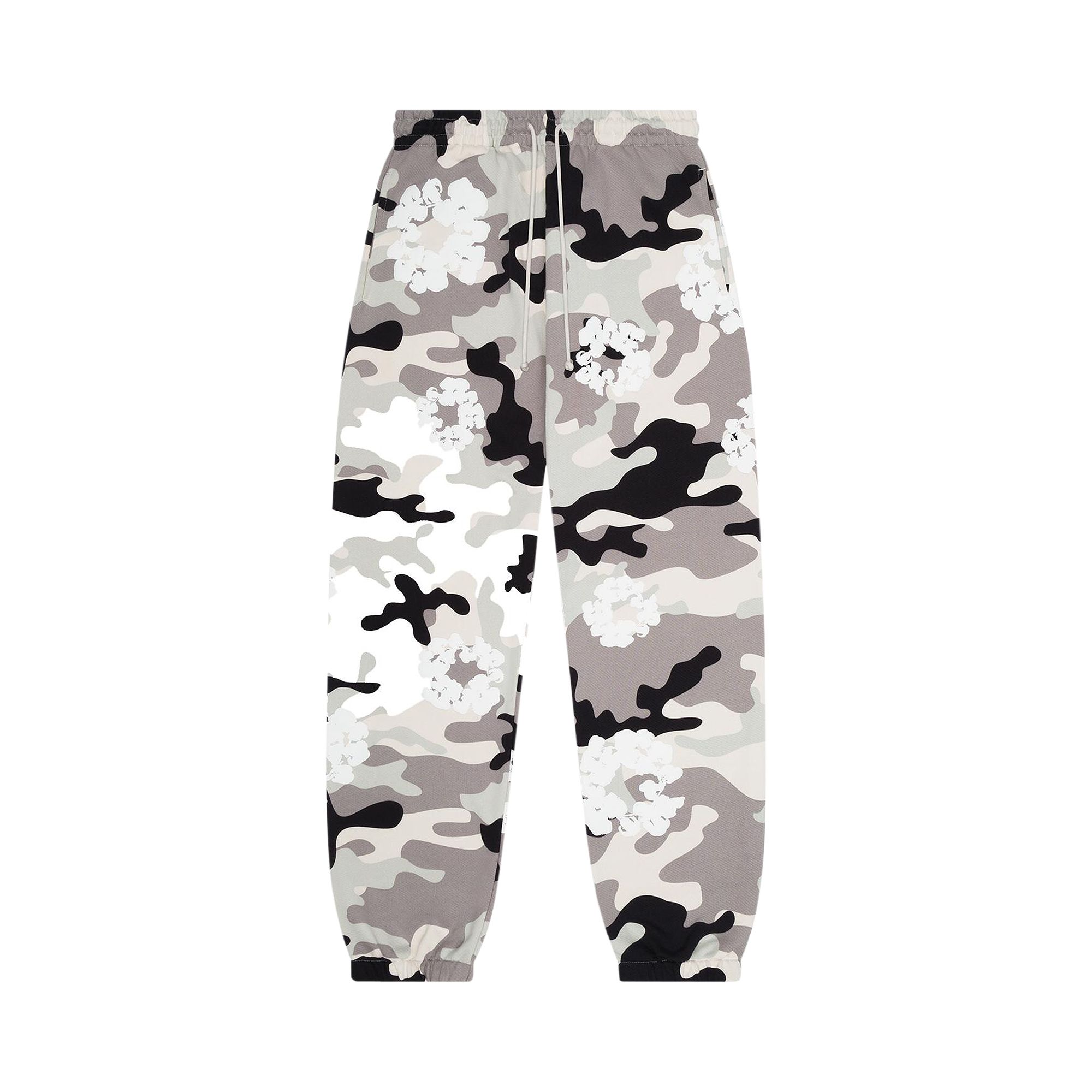 Pre-owned Denim Tears Wreath Sweatpant 'white Camo' | Multi-color | Men's Size L