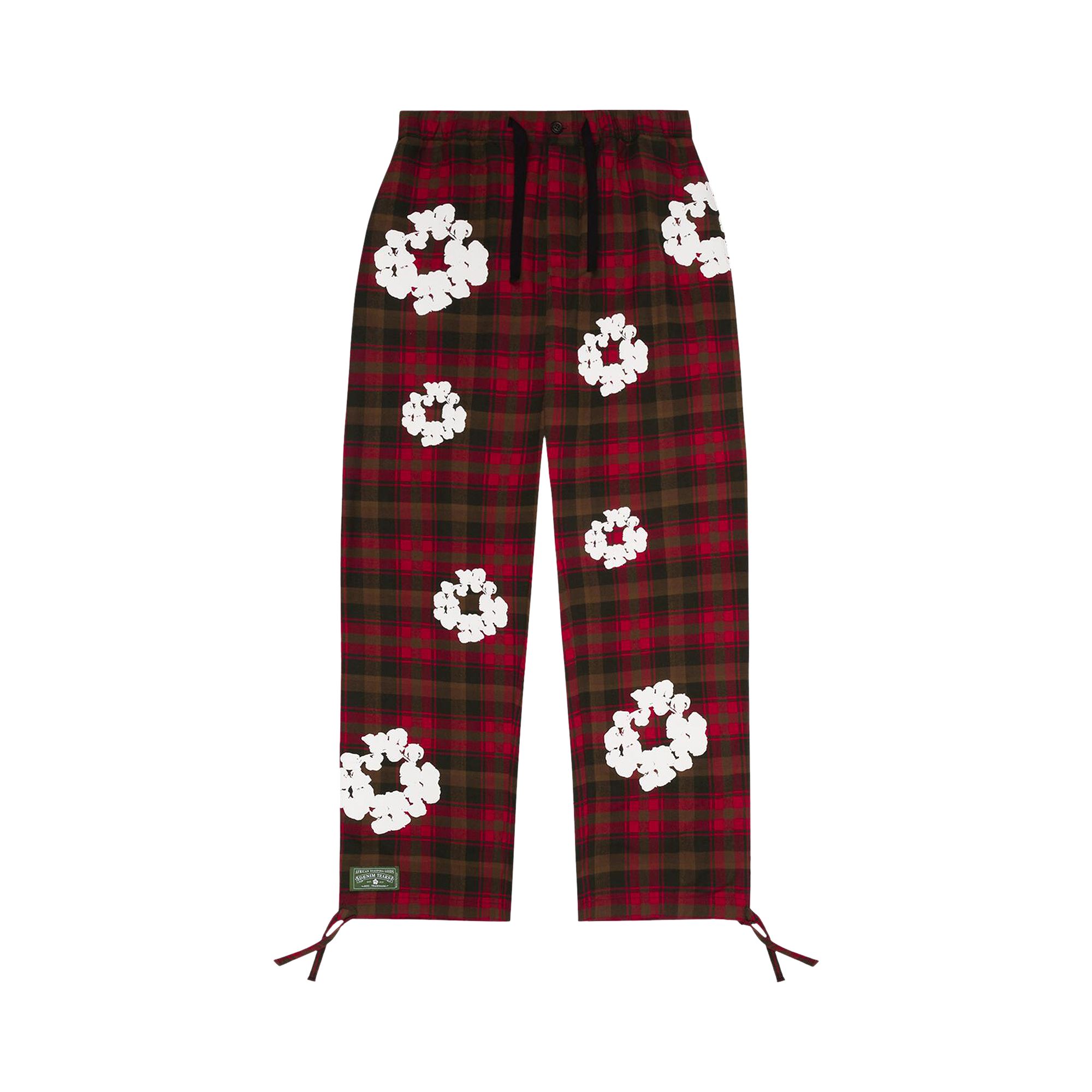 Pre-owned Denim Tears Wreath Pajama Pants 'red' | Multi-color | Men's Size S