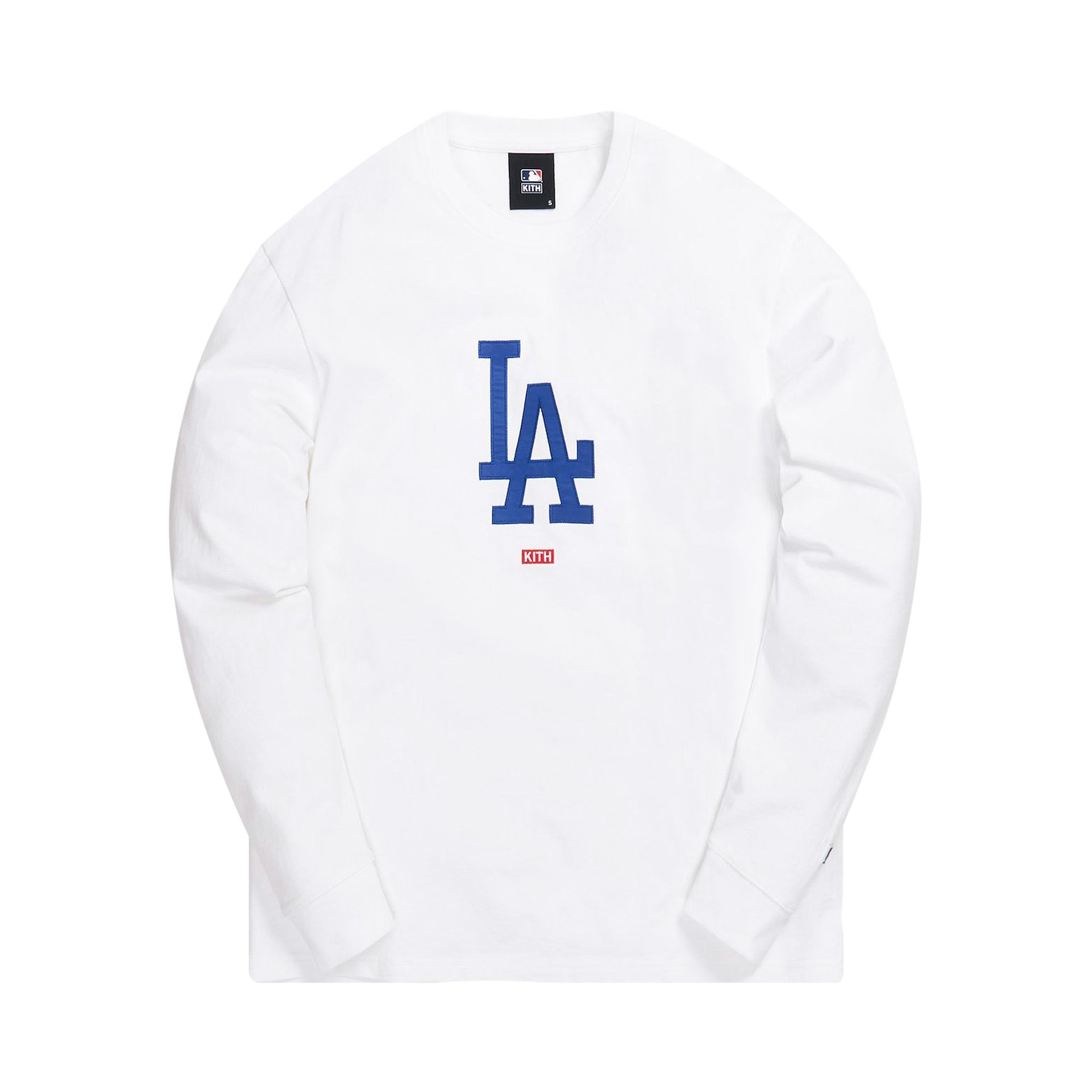 Pre-owned Kith For Major League Baseball Los Angeles Dodgers Long-sleeve Tee 'white' | Men's Size S