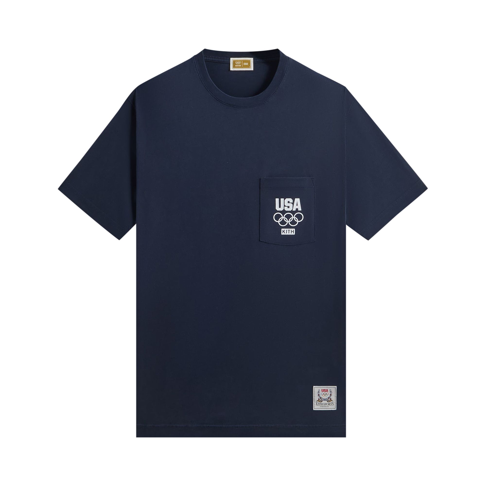 Pre-owned Kith For Team Usa Olympics 2024 Tee 'nocturnal' | Blue | Men's Size S