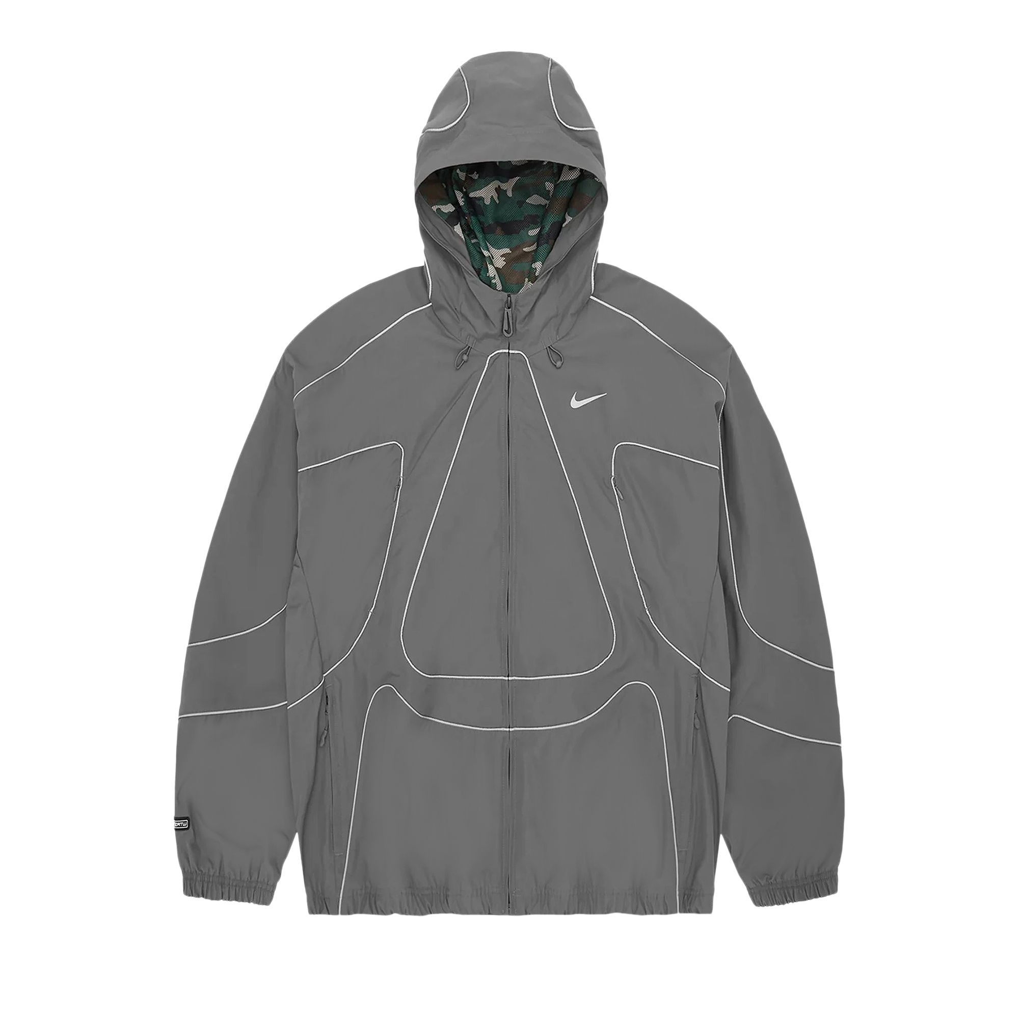 Pre-owned Nike Corteiz X Nrg Tracksuit Jacket 'gully Grey' | Men's Size S
