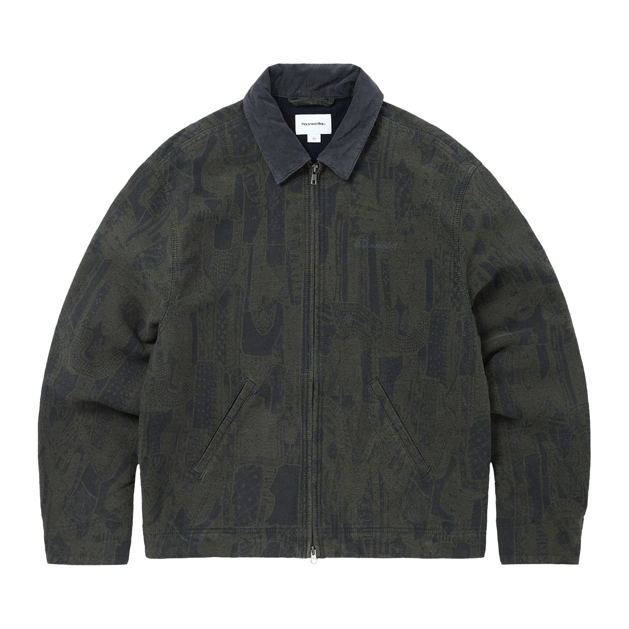 Pre-owned Thisisneverthat Crazy Work Jacket 'navy' | Blue | Men's Size S